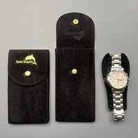 Sac de rangement de montre de bijoux de voyage personnalisé pour marque Rolex personnalisé noir vert personnalisé OEM cadeau Velert pochettes de montre