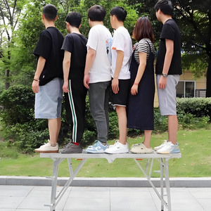 Scala da Lavoro Pieghevole in Ferro Regolabile per Edilizia, Rinforzata per Raschiatura e Stuccatura - Product Image 4