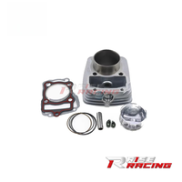 Kit de Reconstrucción de Cilindro y Anillos de Pistón para Motor de Motocicleta de 150cc de Alto Rendimiento, Aleación de Aluminio, Compatible con Honda CG150