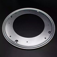 Base de miroir de maquillage rotative universelle en alliage massif à perles, adaptée à l'affichage rotatif, 360° °   Plateau tournant en fer rond