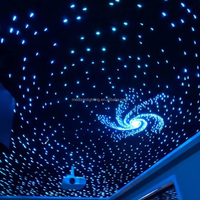 Cambio de color techo fibra óptica cielo estrellado estrellas luz con control remoto para salón multifuncional/área de oficina/Sala VIP