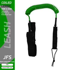 High Quality SUP Longboard Coil Leash 6FT 7mm Inflatable Paddle Board Surfboard Wave <b>Surfing</b> Waterplay Tools Accessories F02 Sup - Product Image 1