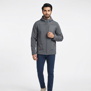 Veste tactique coupe-vent à capuche pour homme en toile imperméable de qualité supérieure, collection automne 2026, en coton, service OEM disponible - Product Image 1