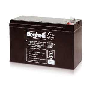 Batteria al Piombo Sigillata Ricaricabile Beghelli 12V 7.0Ah Antigoccia per Alimentazione di Backup - Product Image 1