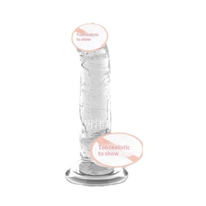 Transparante kristallen <span class=keywords><strong>dildo</strong></span> vrouwen vibrator realistische penisballen drakenschaal anaalplug zuignap super realistisch - Product Image 3