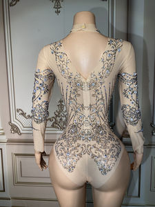 Combinaison de salon avec strass pour femme, <span class=keywords><strong>tenue</strong></span> de <span class=keywords><strong>barman</strong></span> - Product Image 3