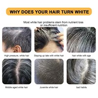 Jabón Reparador de Cabello Eelhoe de Alta Calidad para Cubrir Canas, Nutritivo, Champú en Barra para Cabello Negro