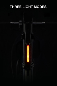 Luz trasera de flujo de bicicleta, luz trasera LED, advertencia de seguridad trasera para ciclismo, luz trasera de bicicleta recargable por USB - Product Image 4