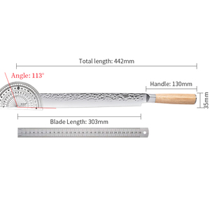<span class=keywords><strong>Coltelli</strong></span> per feste di pasqua 12 pollici in acciaio inossidabile manico in legno Pakka roast coltello <span class=keywords><strong>da</strong></span> prosciutto <span class=keywords><strong>cucina</strong></span> Chef coltello per affettare per carne petto - Product Image 4