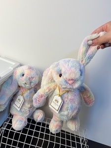 Peluche de Conejo Lazulia Estilo Jellycat de 31 cm, Dragón con Combinación de Colores Arcoíris Pastel, Juguete de Peluche Suave de Primera Calidad para Niños y Coleccionistas - Product Image 4