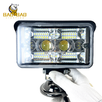 BB1013 4 pouces 12-80v hors route carré brouillard conduite lampe tout-terrain Spot 16 Led travail POD lumière pour ATV camion Jeep bateau voiture moto