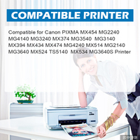 خرطوشة حبر نفث الحبر الملونة المعاد تصنيعها ShinColor Pg-440xl Pg440 Cl-441xl Cl-441 لطابعات كانون 440 441