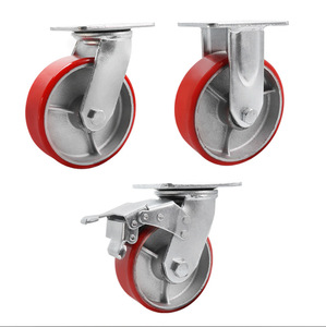 Custom Universal Heavy <strong>Casters</strong> <strong>4</strong> 5 6 8 Inch High Load-bearing Double Bearing Iron Core TPR <strong>Wheel</strong> Large Equipment Shelf - Product Image 5