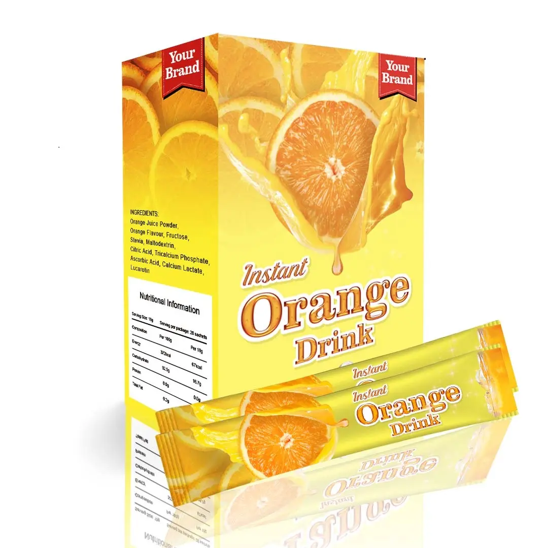 Hot Selling Vitamin C Drink OEM ODM Helps Build Immune System Children Beverage Orange Juice Private Label Halal Natural Drink