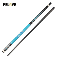 Queue de billard en fibre de carbone de haute qualité de 12,5 mm, 2 pièces, 58 pouces, avec logo personnalisé, vente en gros d'usine