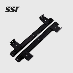 Modern Heavy Duty Cold-rolled Steel Adjustable Height Computer Keyboard Tray for Bedroom Desk with <b>Sliding</b> Drawer Shelf - Product Image 1