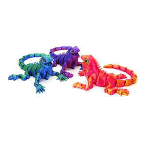 Modelo de Iguana Impreso en <span class=keywords><strong>3D</strong></span> con Articulaciones Móviles, Decoración Creativa para el Hogar, Adorno de Escritorio - Product Image 4