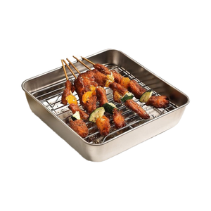 Barbecue Gaas Roestvrij Staal <span class=keywords><strong>Bbq</strong></span> <span class=keywords><strong>Grill</strong></span> Mat Multifunctioneel <span class=keywords><strong>Grill</strong></span> Kookraster - Product Image 1