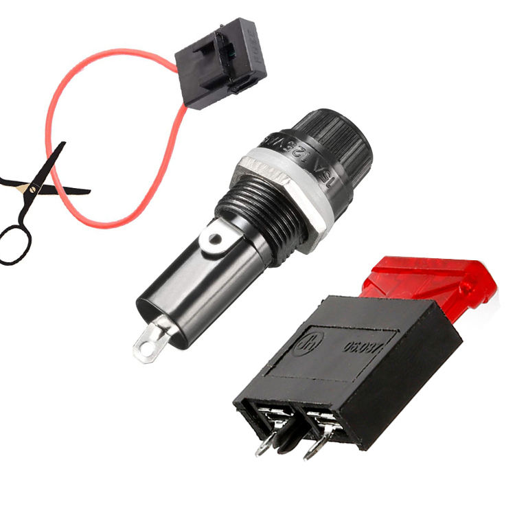 Porta Fusibili Lamellari Da 10 A 30A PF-3 Cavo 30 Cm - Foto 4