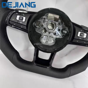 <span class=keywords><strong>Volante</strong></span> de Cuero de Alta Calidad para Accesorios de Volkswagen VW MK6/MK7 <span class=keywords><strong>Golf</strong></span> 5 6 7 <span class=keywords><strong>Golf</strong></span> 7 MK6 <span class=keywords><strong>GTI</strong></span> Jetta Passat B8 Polo Negro - Product Image 5