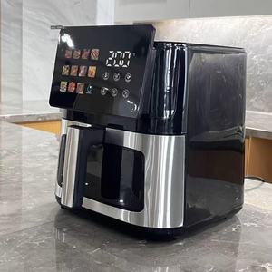 <span class=keywords><strong>Friteuse</strong></span> <span class=keywords><strong>à</strong></span> <span class=keywords><strong>air</strong></span> 1800W <span class=keywords><strong>à</strong></span> commande numérique tactile 8L avec 12 menus préréglés avec pot visible - Product Image 4