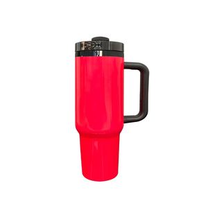 Vaso Personalizado con Logotipo, Libre de BPA, Espejo Verde Plateado, Negro con Colores Neón, Sublimación, con Asa y Pajita - Product Image 2