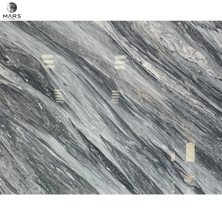 Customized Bookmatch Natural Marble Stone Cut-to-size Florence Gray Tiles and Slabs