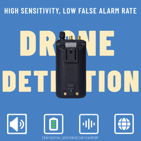 Système de détection de drone UAV portable Système de détection de défense par drone Détecteur de drone portable étanche Système anti-sécurité FPV