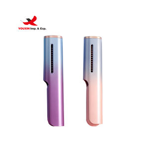 Mixed Procurement Low Price FENGFLY New Arrival Oil Infused 2in1 <b>USB</b> Charging Portable <b>Mini</b> Hair Straightening Brush ABS Plastic - Product Image 1