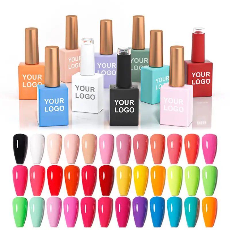 Private Label Neon Kleuren Nagel Gel Uv/Led Professionele Salon Nagels Polish Levert Producten Oem Gel Polish Set