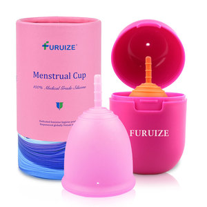 Coupe <span class=keywords><strong>menstruelle</strong></span> 100% silicone de qualité médicale, écologique, réutilisable, hygiénique, coupe <span class=keywords><strong>menstruelle</strong></span> pour femmes, Copa Menstrual <span class=keywords><strong>avec</strong></span> <span class=keywords><strong>applicateur</strong></span> - Product Image 2