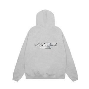 Felpa con Cappuccio <span class=keywords><strong>Oversize</strong></span> Unisex Personalizzata in Cotone, Tuta Sportiva da Jogging per <span class=keywords><strong>Uomo</strong></span> e Donna, Stile Casual per l'Autunno - Product Image 2