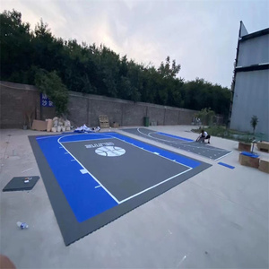 迷你篮球场<span class=keywords><strong>3x3</strong></span>半篮球场地板街篮球场塑料砖 - Product Image 5