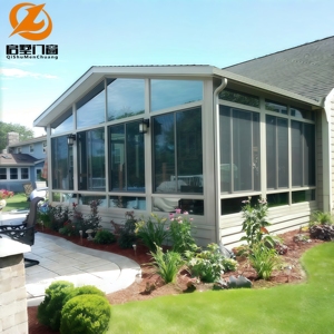 Solárium Moderno de Aluminio con Techo Inclinado y Plano, Diseño Personalizado, Estructura Duradera y Estable, <span class=keywords><strong>Cerramiento</strong></span> de Vidrio para Patio o Parque - Product Image 5