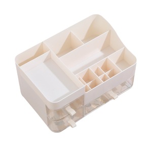 High-End modellata iniezione di plastica sostenibile scatola di immagazzinaggio di cosmetici a prova di polvere tavolo da scrivania cassetto <span class=keywords><strong>forma</strong></span> quadrata per - Product Image 5