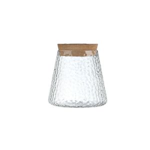Terrarium en verre Art Déco vibrant et énergique pour bureau, vente en gros, petits vases en verre transparents pour plantes hydroponiques avec couvercle en liège pour la maison - Product Image 4