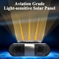 Diffuseur d'air frais pour voiture en métal à énergie solaire avec logo personnalisé, bois de hêtre naturel, aromathérapie, accessoires intérieurs pour véhicules