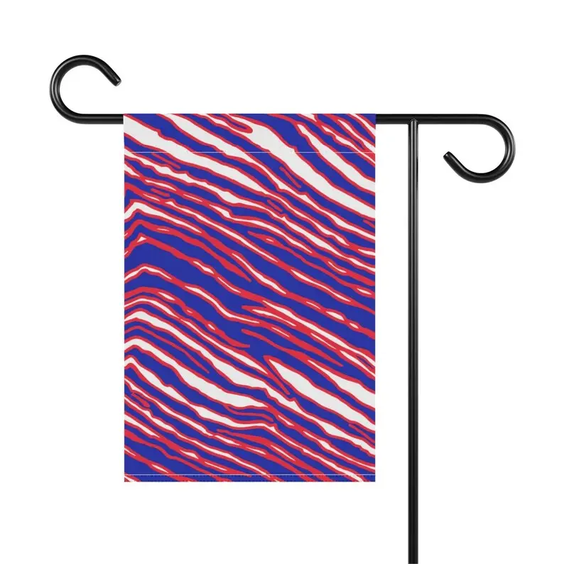 Benutzer definierte Garten flagge Buffalo Zebra Print-12x18