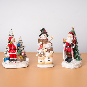 Christmas Figurine <b>Set</b> Peace <b>Nativity</b> Scene Decor 4-4.9in Retro Style Indoor Desktop Ornament - Product Image 4