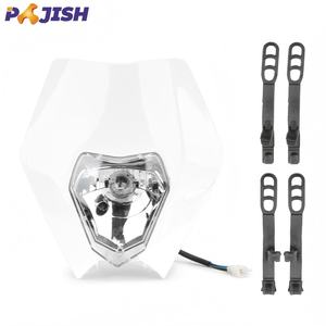 Ajustement pour EXC EXCF SX XC 125 250 350 450 LED phare couverture Motocross Dirt Bike pièces <span class=keywords><strong>Moto</strong></span> <span class=keywords><strong>Enduro</strong></span> <span class=keywords><strong>moto</strong></span> phare <span class=keywords><strong>masque</strong></span> - Product Image 1