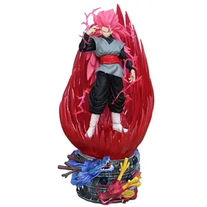 ホットセールドラゴンボールZアニメフィギュア超サイヤ人ビッグウェーブピンク悟空PVCおもちゃアクションフィギュア