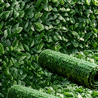 Panneau de clôture artificielle en feuilles de lierre, écran de protection pour jardin, cour, balcon, terrasse, décoration extérieure