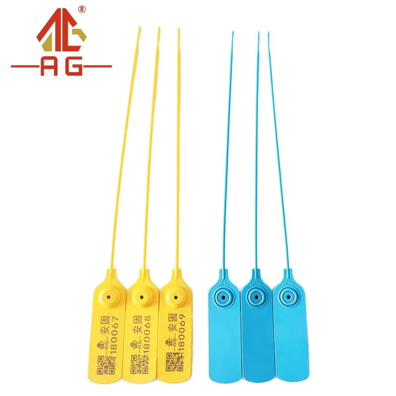 AG K002 Nhãn Dập Nổi Thẻ Niêm Phong Bằng Nhựa Polypropylene Bảo Mật Đường Kính 2.10Mm Gắn Đuôi