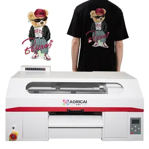 AORICAI xp600*2 japan head dtf printer dtf printer and shaker system all in one machine impression t-shirt dtf printers A3