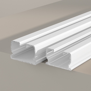 Fabricant de rails de rideaux Longueur personnalisée Pièces de rideaux Montage mural au <span class=keywords><strong>plafond</strong></span> <span class=keywords><strong>Rail</strong></span> de rideaux en aluminium à pliage en S - Product Image 3