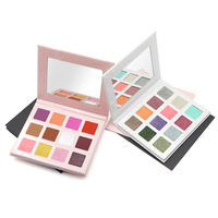 OEM ODM 12-Farben Quadratische Lidschatten-Palette Multi-Tone Matt Schimmernd für Dunkle Hauttöne Ohne Logo für Private Label Sofort Lieferbar