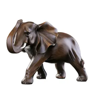 Ornamen Gajah Kayu Resin Objek Gajah