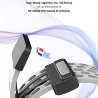 Magnetische siliconen horlogeband met vouwsluiting, compatibel met GT5/Watch6/S4/Redmi 9 Pro, bandbreedte 18-22 mm