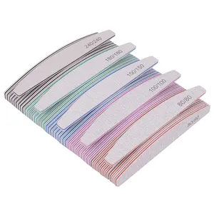 <span class=keywords><strong>Lime</strong></span> à <span class=keywords><strong>ongles</strong></span> professionnelle en papier de verre, grains 80/100/180/240, robuste et épaisse, forme demi-lune, <span class=keywords><strong>pour</strong></span> ponçage, accessoires et outils <span class=keywords><strong>pour</strong></span> <span class=keywords><strong>ongles</strong></span> - Product Image 1