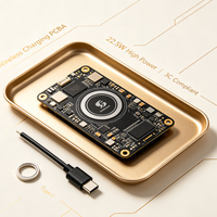 Batterie externe magnétique sans fil 22,5 W certifiée 3C, conception de traitement SMT PCBA, personnalisation ODM OEM intégrée disponible
